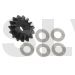 B130X22-D  Xtreme Production Hardened Steel Gear Tail 15T Gear D 130X  